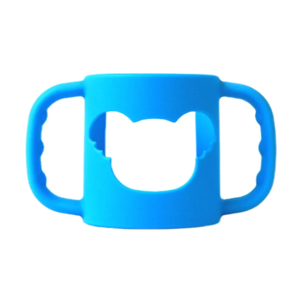 

Новая силиконовая ручка-держатель для детских бутылочек, однотонная, мягкая, эластичная, защитный чехол для бутылочек