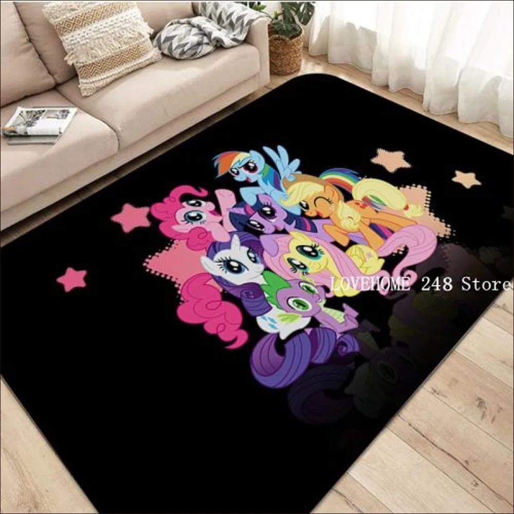 My little P-ponyS Floor Mat Hallway Carpet Retro Multiple Choice Living Room Kitchen Rug Non-Slip Welcome Rug