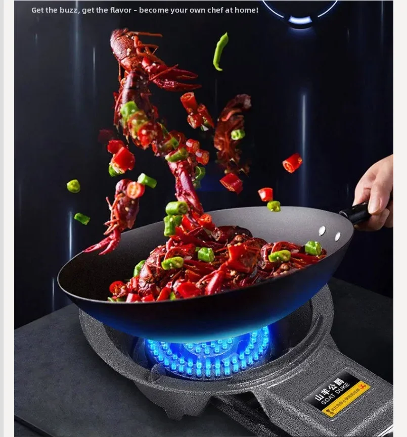 Single Burner Gas Stove Home Use Energy Saving LPG Natural Gas Table Top Commercial High Power Cooker QBB