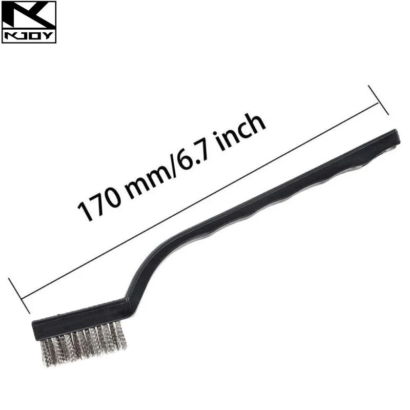 kkjoy Multifunctional Cleaning Derusting Brushes 6Pcs Stainless Steel 17x1cm suit for workshop use