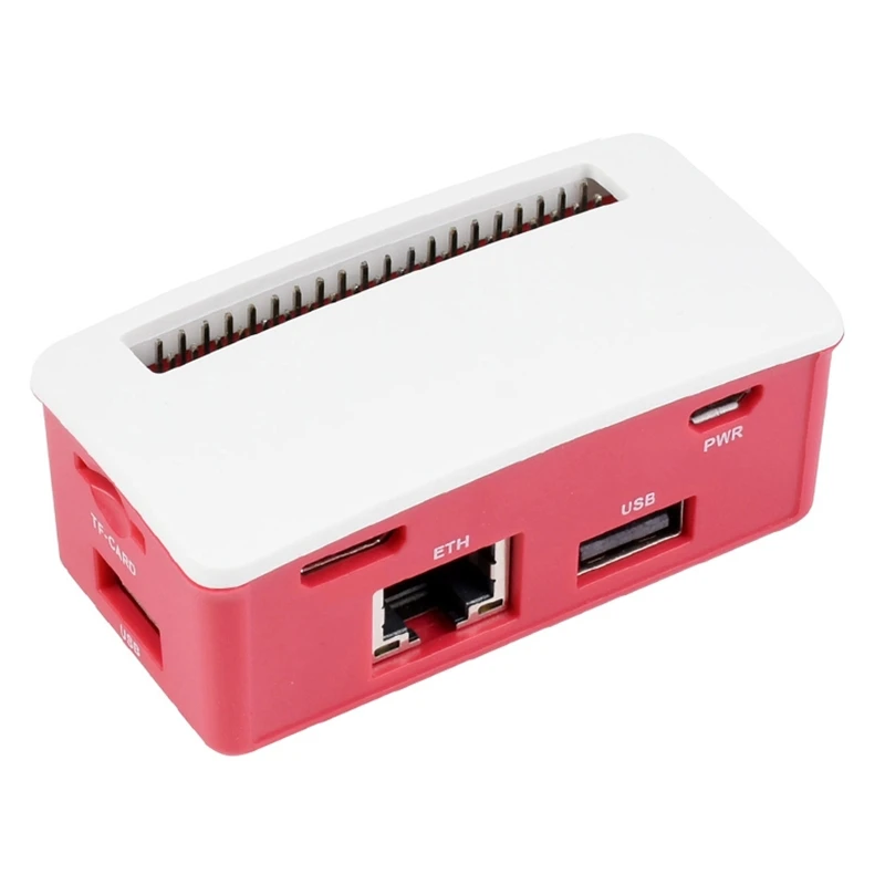 PoE Ethernet/USB Box for Raspberry WH,Includes PoE/ETH/USB HAT Board with 3X USB 2.0 Ports