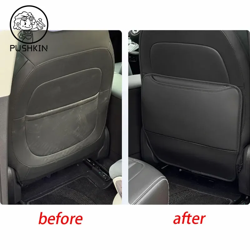 UOSO For Benz Smart #1 Smart 1 2023 2024 2025 2026 Car Seat Anti Kick Pad Auto Seat Back Protector Cover Seat Anti-Dirt