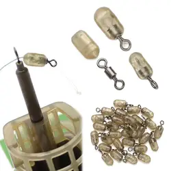 30Pcs Carp Fishing Accessories Spinner Swivel Stop Beads Anti-tangle Sleeve Stops for Running Lead Feeder Rigs Tackle