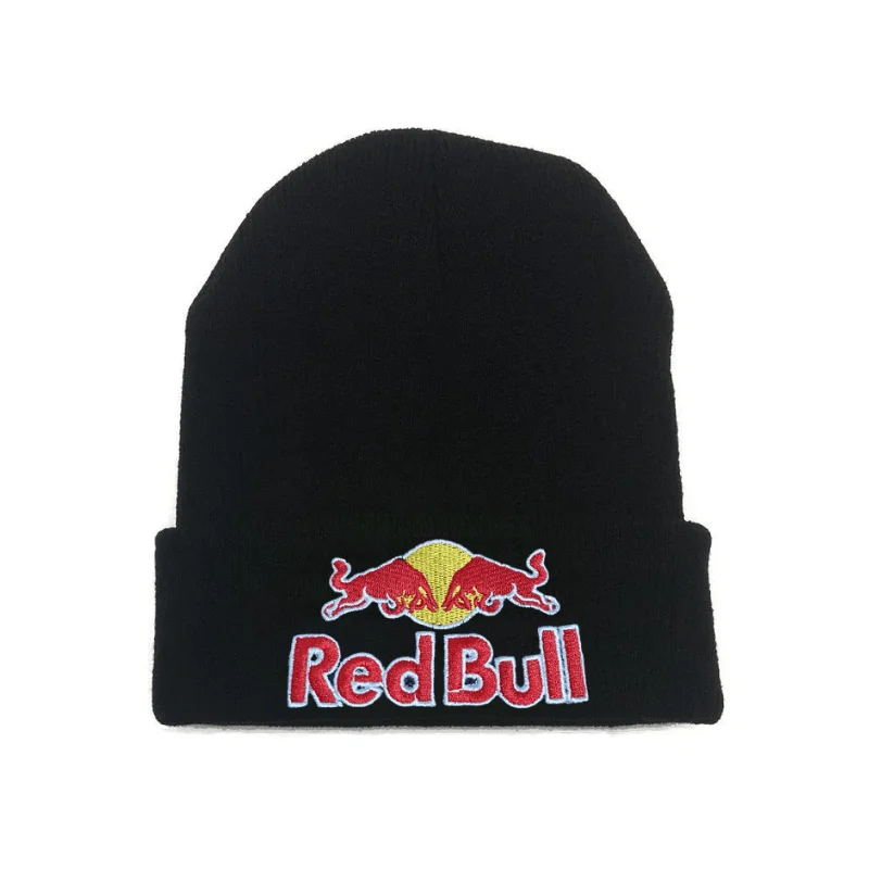 1PC Fashion Luxury  Red Bull sports hat Red Bull Beanie Hat for Men and Women Autumn/Winter Street Fashion Stretch Hip Hop Cap