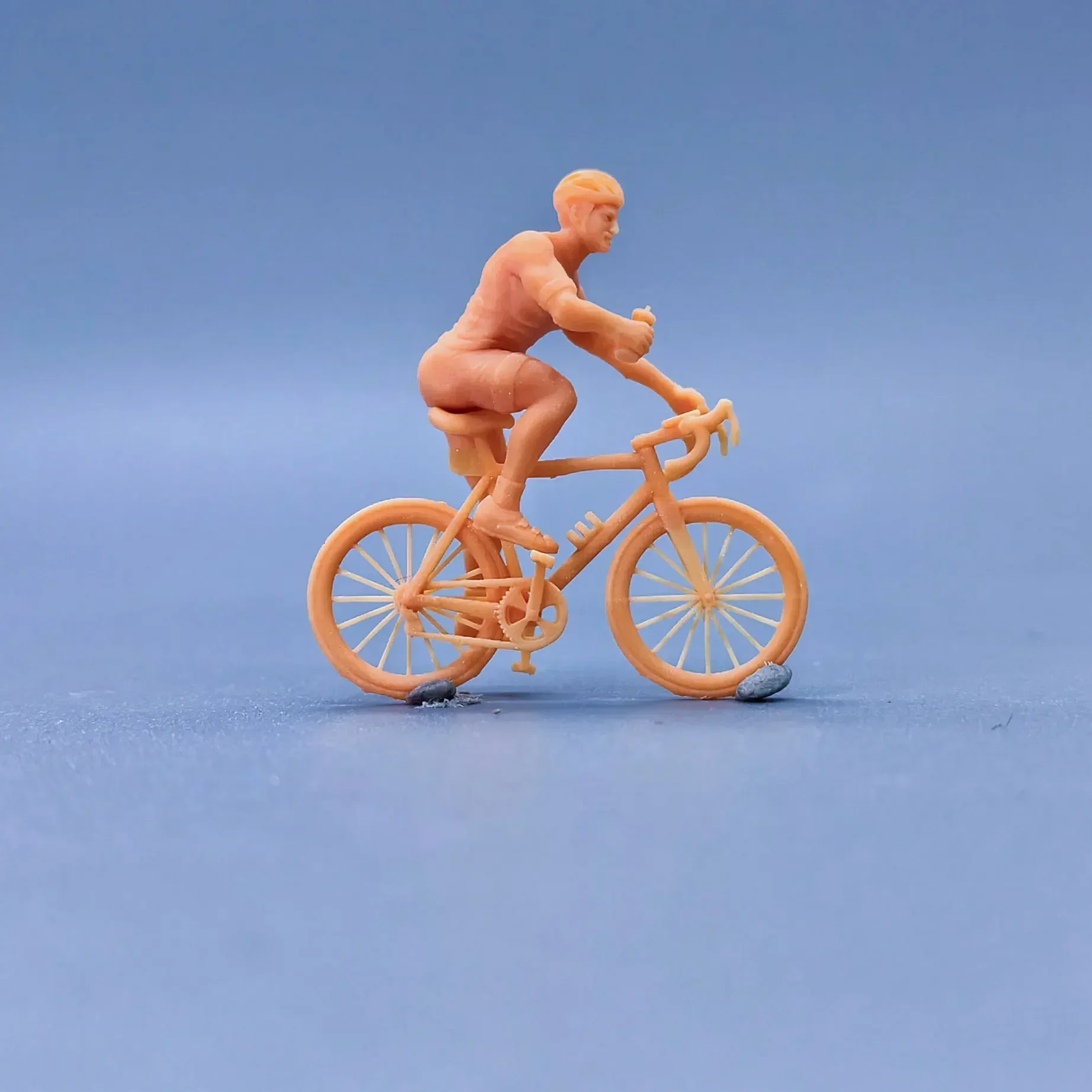 1/64 1/50 1/43 Maßstab Modell Harz Radfahrer Fahrrad Ungefärbtes Miniatur Diorama Handbemalt S935 S936