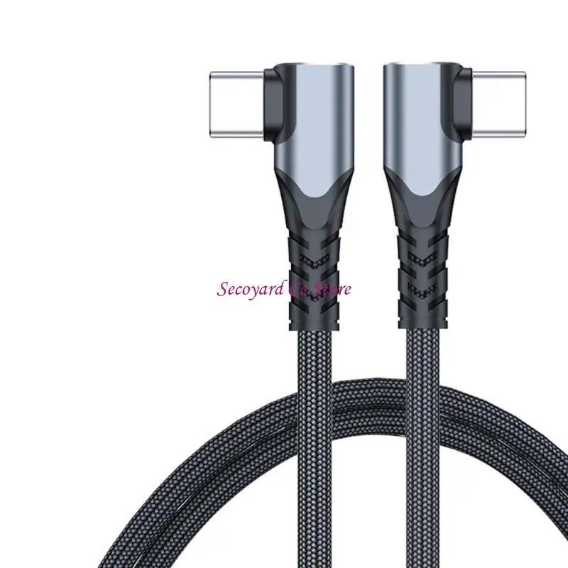 N3UC 90 Degree Fast Charging Data Cord USB C Type C Cable Phone Quick Charging Cable