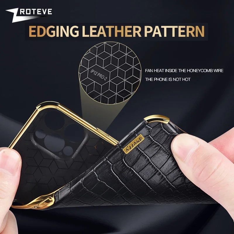 Etui Nova9 Zroteve Crocodile Leather Plating Soft Cover do Huawei Nova 9 SE 8 8i Y60 Y70 Plus Y71 Y90 Nova8 Nova9SE Etui na telefon