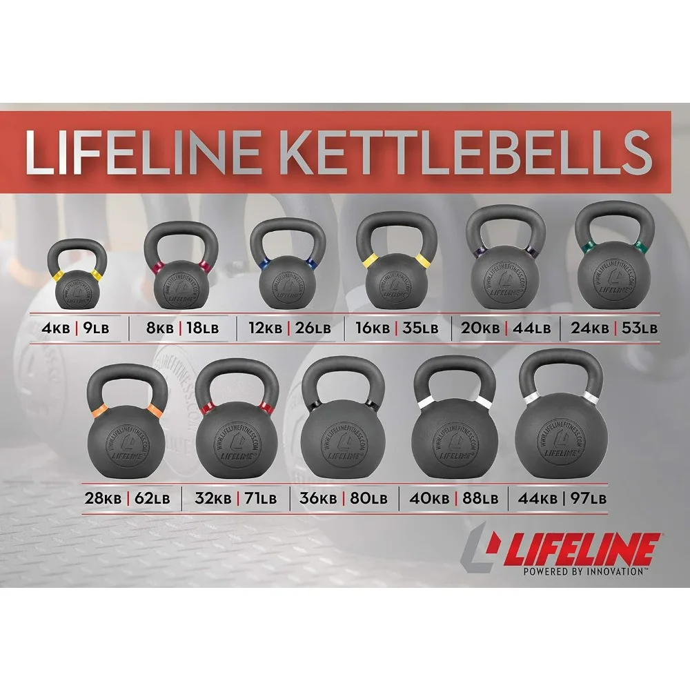 Kettlebell Weight for Whole-Body Strength Training  cast in one solid piece, this results in a stronger, more durable handle.