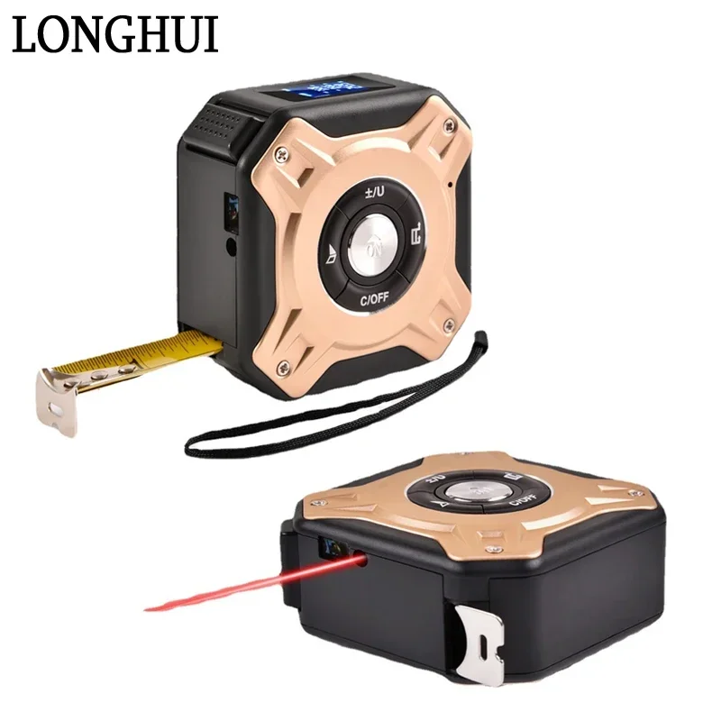 

40m Laser Range finders 5m Tape Measures Laser Distance Meter LCD Digital LaserRange Finders Electron Roulette Measuring Tools