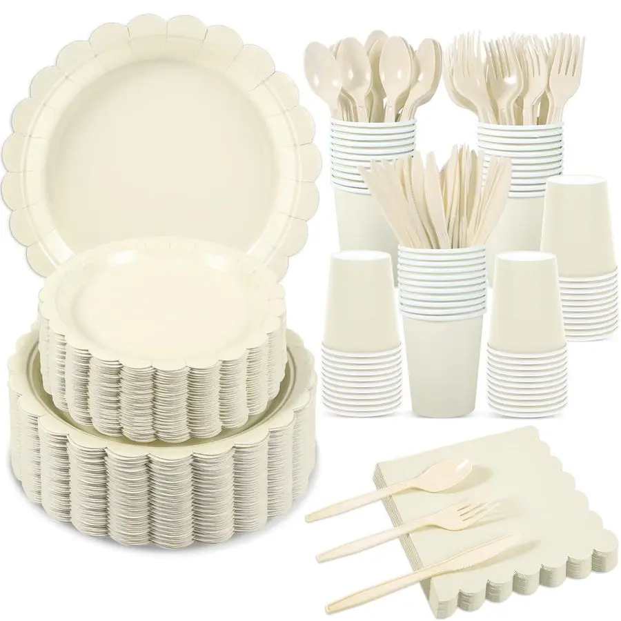 Pcs Ivory Dinnerwar…