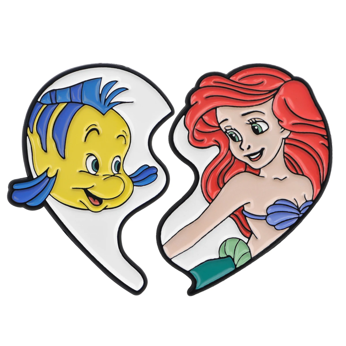 Hübsche Mädchen-Emaille-Anstecknadel, niedliche Cartoon-Fisch-Brosche für Mantel, Damenbroschen, modische Reversabzeichen, Schmuck, Geschenk für Freunde