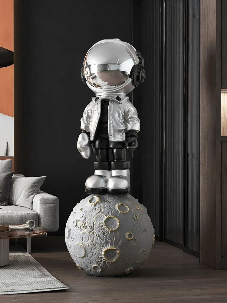 Home Decor 140CM Astronaut Statues Large Floor Decor Nordic Living Room Large Welcome Sculpture Art Ornaments Housewarming Gifts