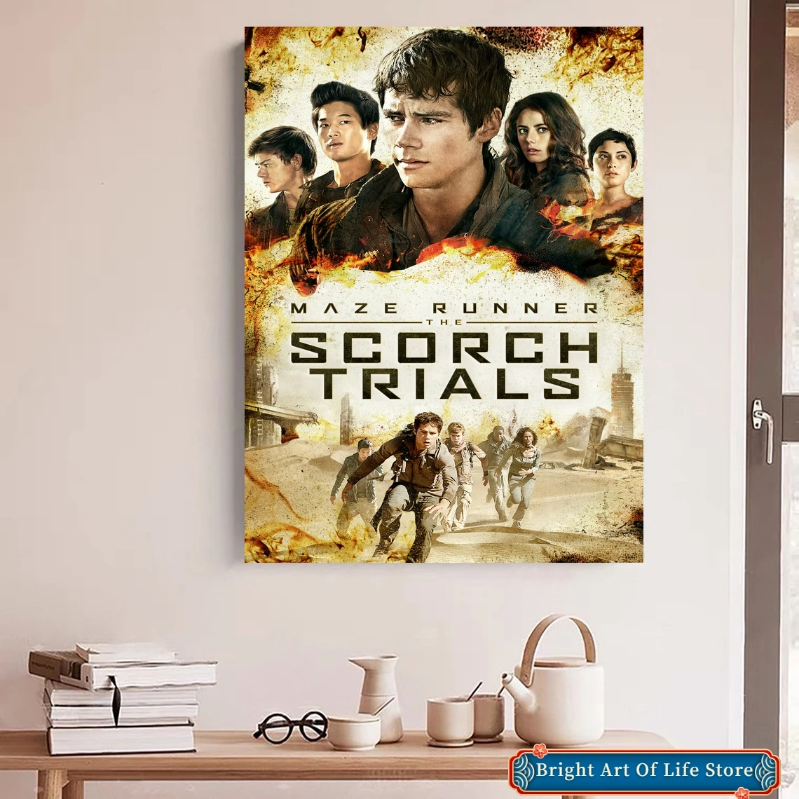 المتاهة عداء العقارب المحاكمات الفيلم المشارك ستار الممثل غطاء فني قماش طباعة اللوحة الزخرفية (بدون إطار)