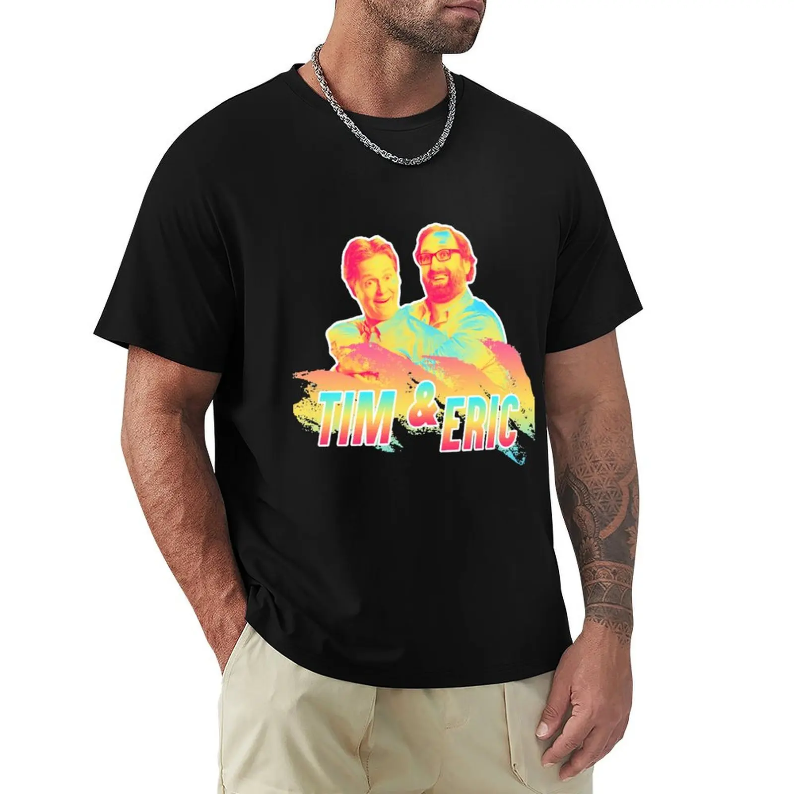 

Funny Graphic Gift Rock Tim And Eric Slim Fit Gift Movie Fans T-Shirt plus sizes slim fit t shirts for men