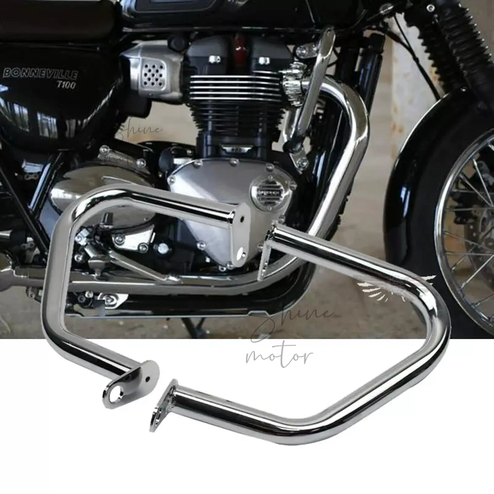 

Для Triumph Bonneville T100 T120 2016-2019 хромированная защита двигателя для шоссе