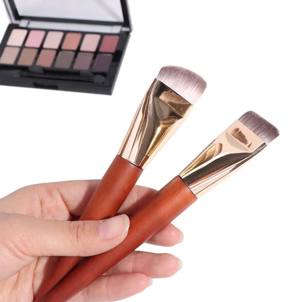 Portable Ultra Thin Foundation Brush Smooth Soft Flat Contour Brush Multifunction Bevel Design Makeup Brushes Women