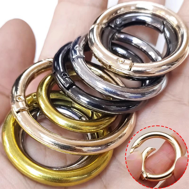 

10/30 шт., металлические уплотнительные кольца, пружинные застежки для ювелирных изделий «сделай сам», открывающийся круглый карабин, брелок для ключей, зажимы для сумок, крючок, пряжки для цепочки для собак, разъем