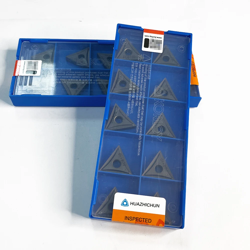 HUAZHICHUN 10 個オリジナル Tnmg220404-vp2 PC8110 / TNMG 220404-MP NC5330 CNC 超硬インサート S