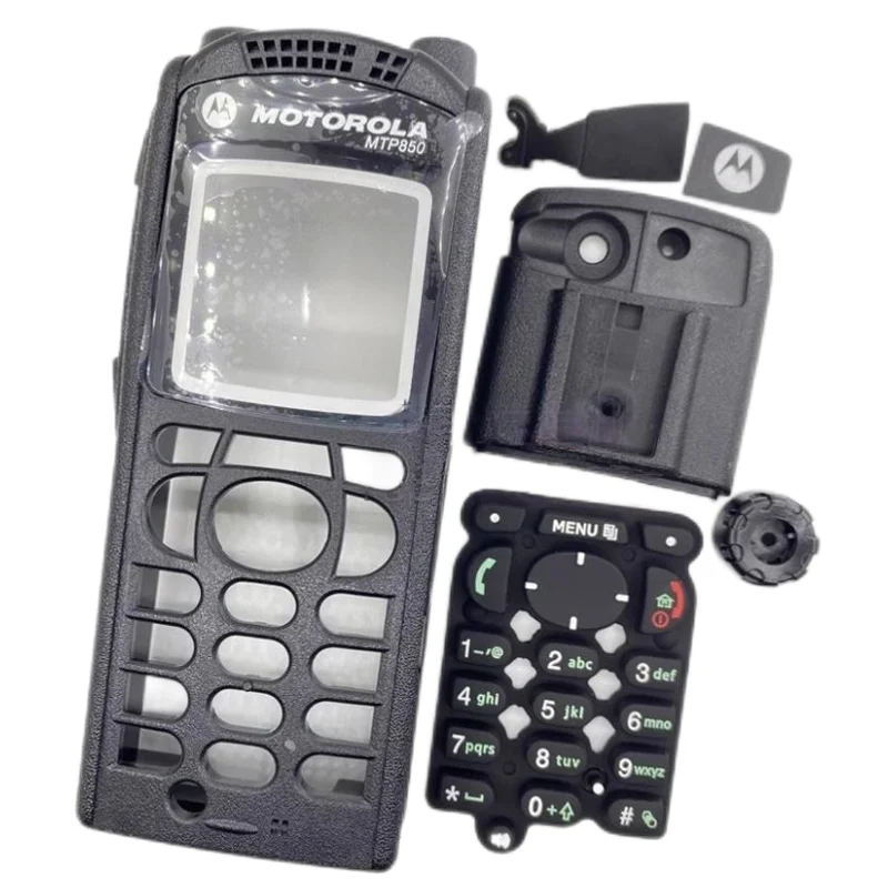 

Free shipping for Motorola walkie talkie MTP850 MTP850 case shell, front panel with buttons and knobs, back cover, physical phot