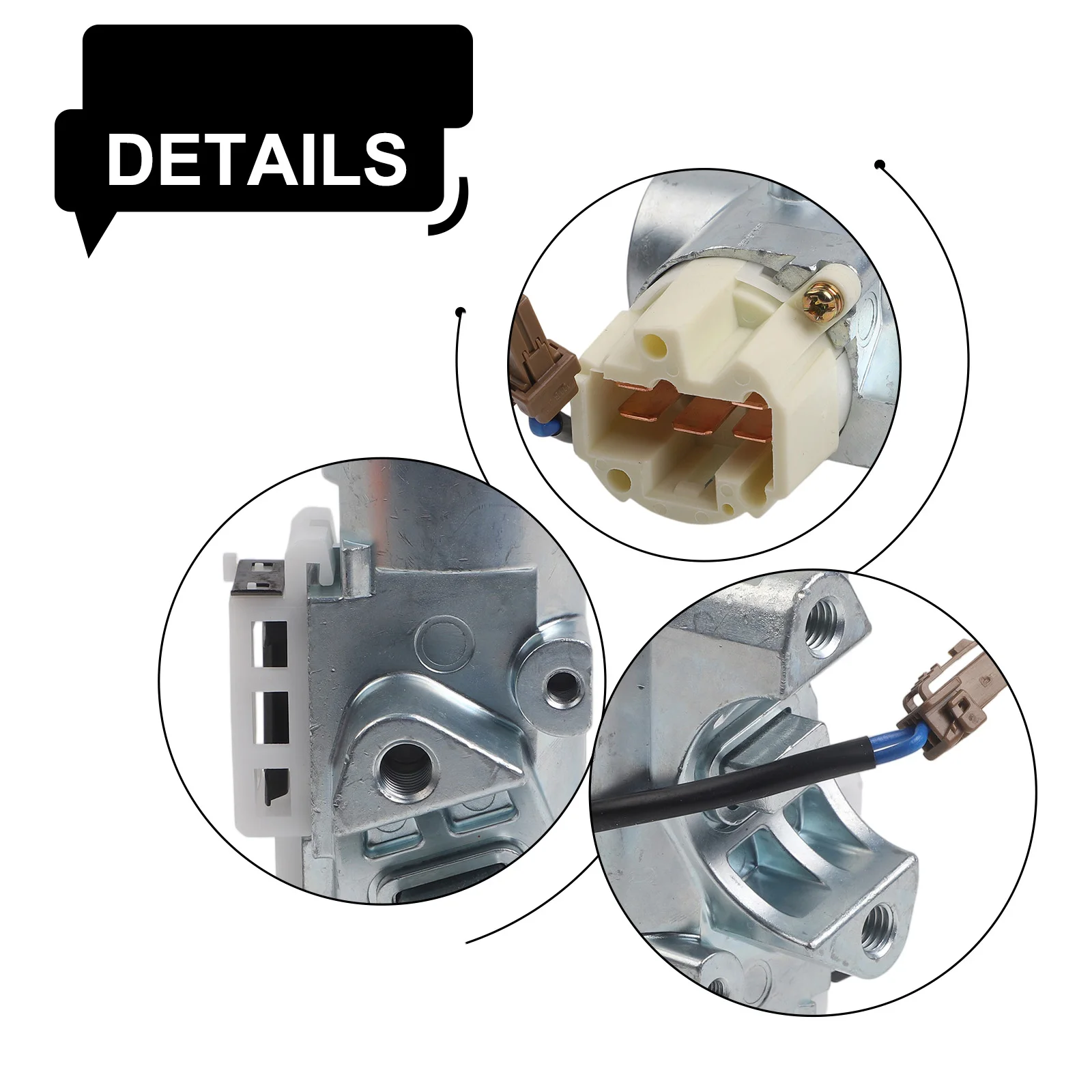 

For Nissan Qashqai J10 Ignition Lock Switch Vehicle Ignition Repair As Shown Plastic Metal Construction Includes 2 Keys