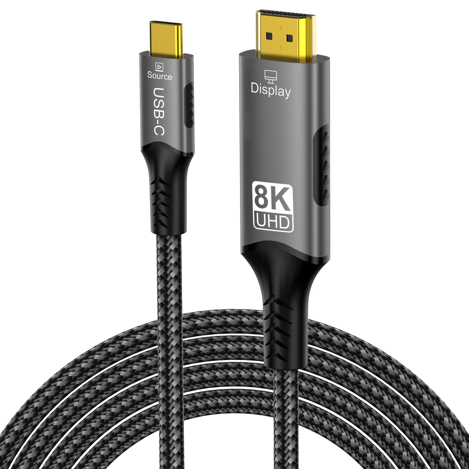 8K USB C do HDMI 2.1 Adapter kabla 8K 60Hz USB typu C do HDMI Thunderbolt 3 Kompatybilny z laptopem MacBook Pro IPad pro