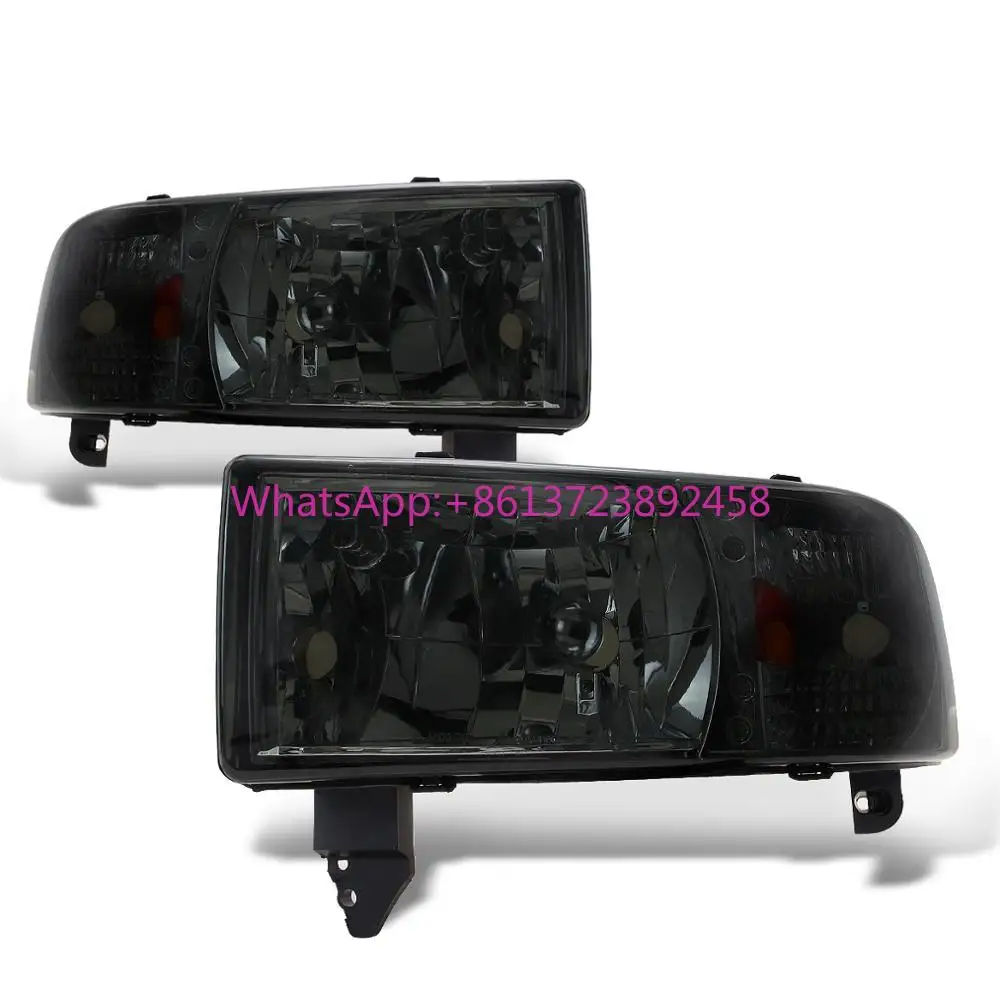 

Hot-selling Front Head Light Factory Style Headlights for 1994-2001 Dodge RAM 1500(Black /Smoke)