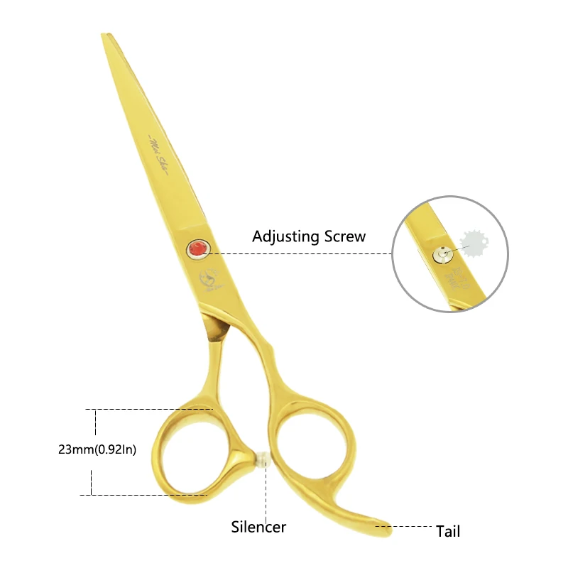 7 inch Meisha Professional Pet Grooming Scissors Set Dog Haircut Shears Straight Thinning Curved Clipper Pet Comb Forceps B0016A