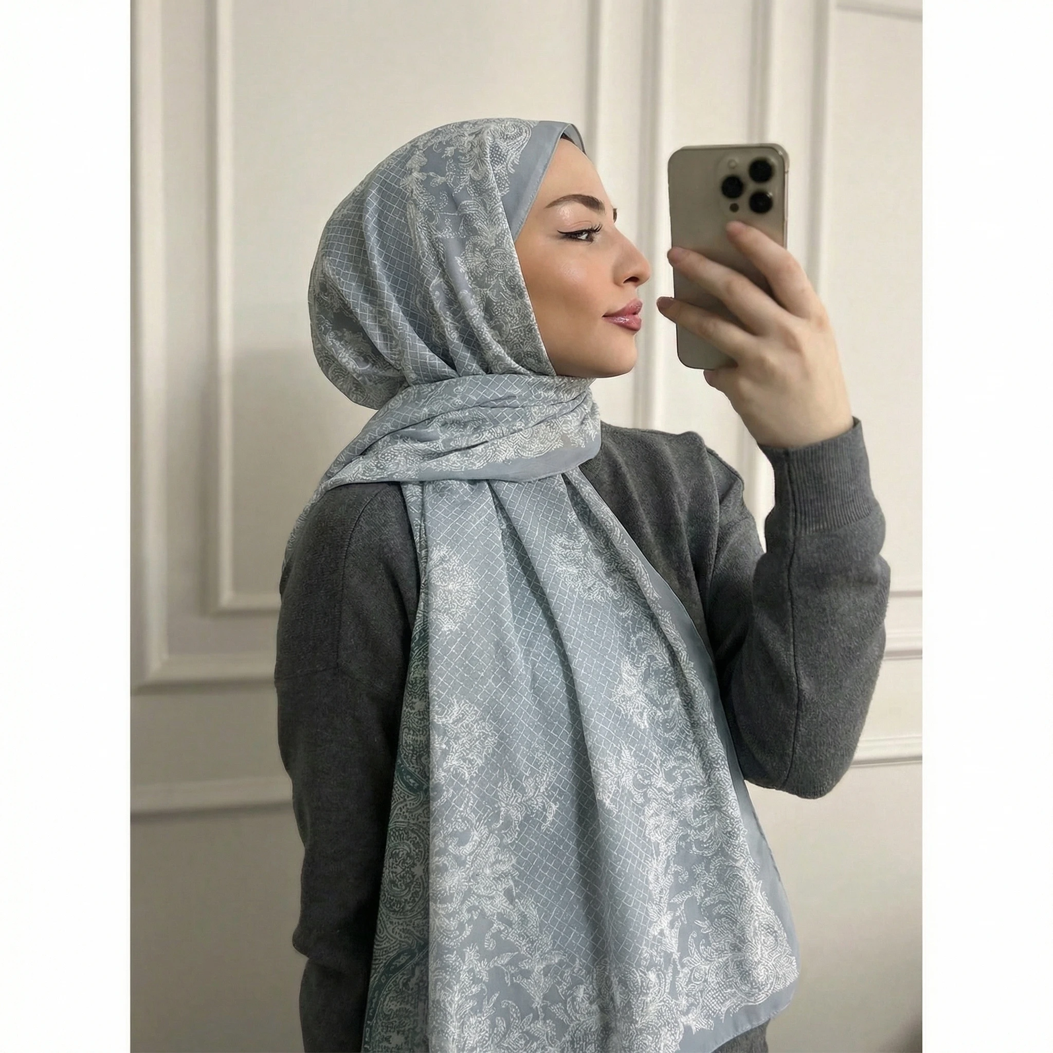 

Дизайнерские хиджабы с принтом 2026: Премиум-качество, акварельный рисунок, мягкий женский платок-шарф, шаль, подходит для повседневной носки, аксессуар для абайи, женская вуаль