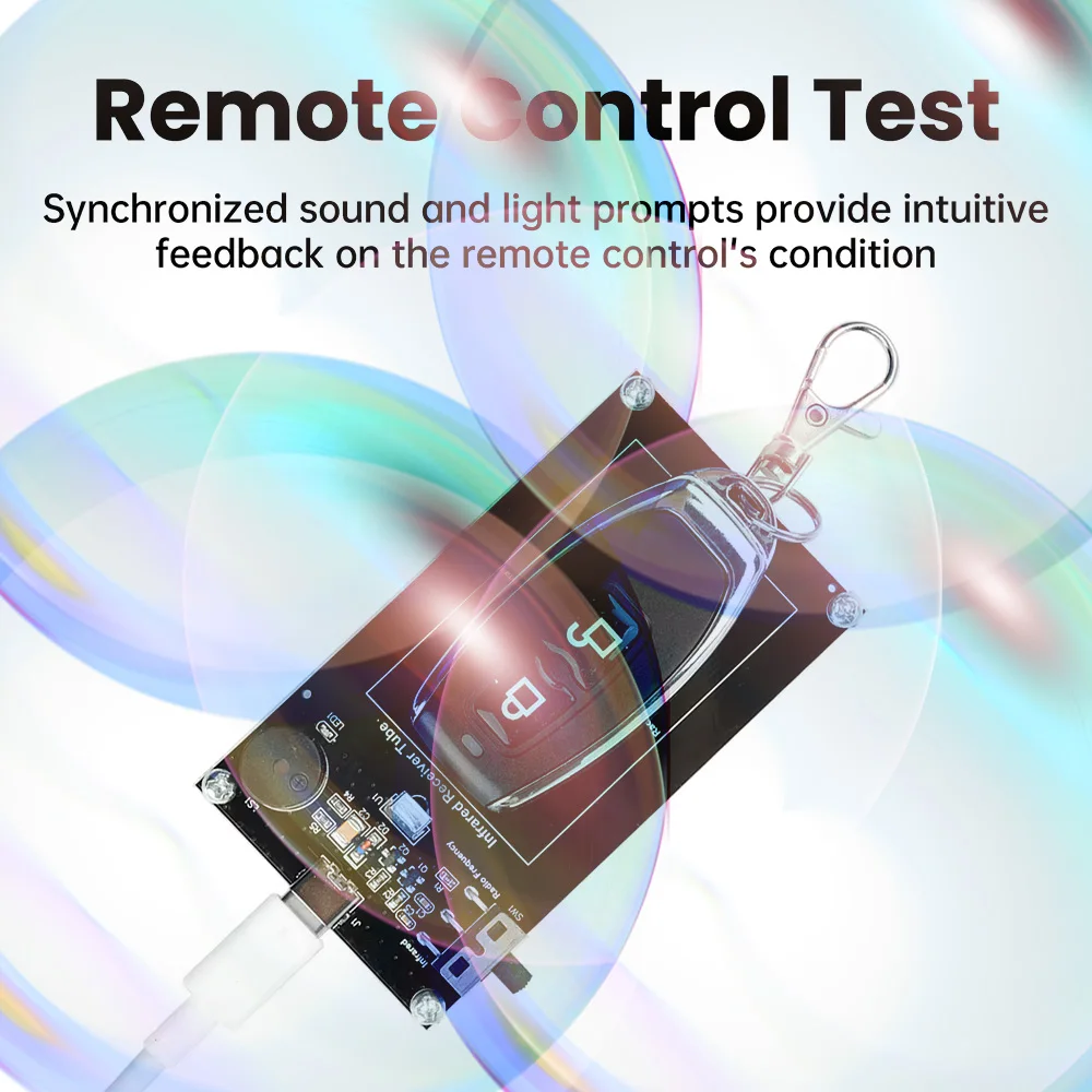 

Модуль ИК-пультов дистанционного управления DC 5V с функцией RF-детекции, беспроводная плата для тестирования пультов ДУ, Type-C, для бытовой техники и электромобилей