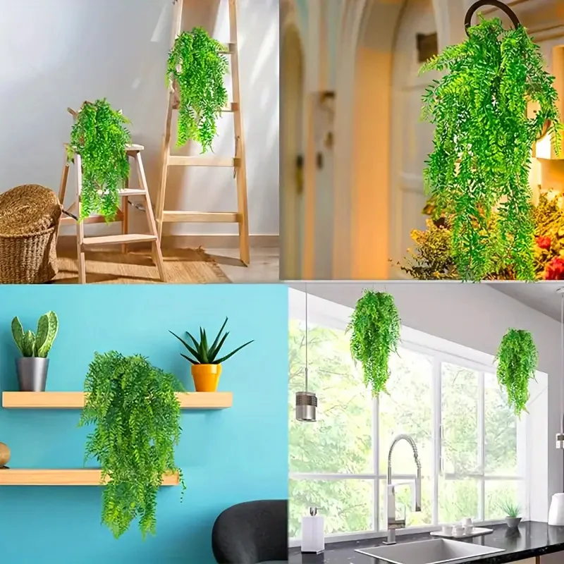 1/3PCS Künstliche Hängende Pflanzen Farn Rebe Gefälschte Grünpflanze für Haus Wand Zimmer Garten Frühling Hochzeit Girlande DIY Hoom Dekore – Detail 13