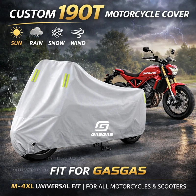 

For GASGAS MC450F EC300 GP SM 700 900 EC Motorcycle Cover Waterproof Heavy Duty Outdoor Rain Dust Sun Protector