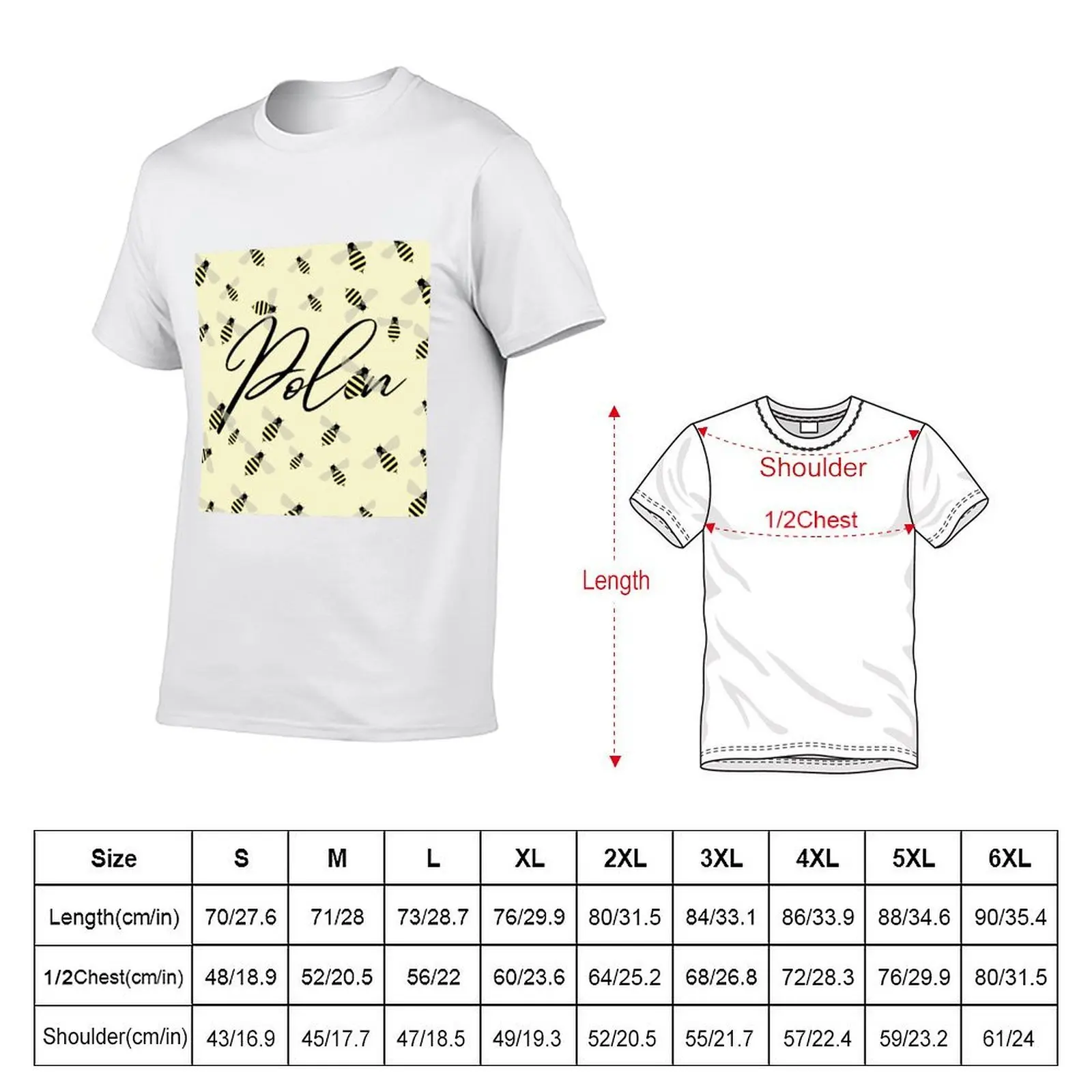 Bee Pattern T-Shirt funny shirt cotton topping sweat shirts, men