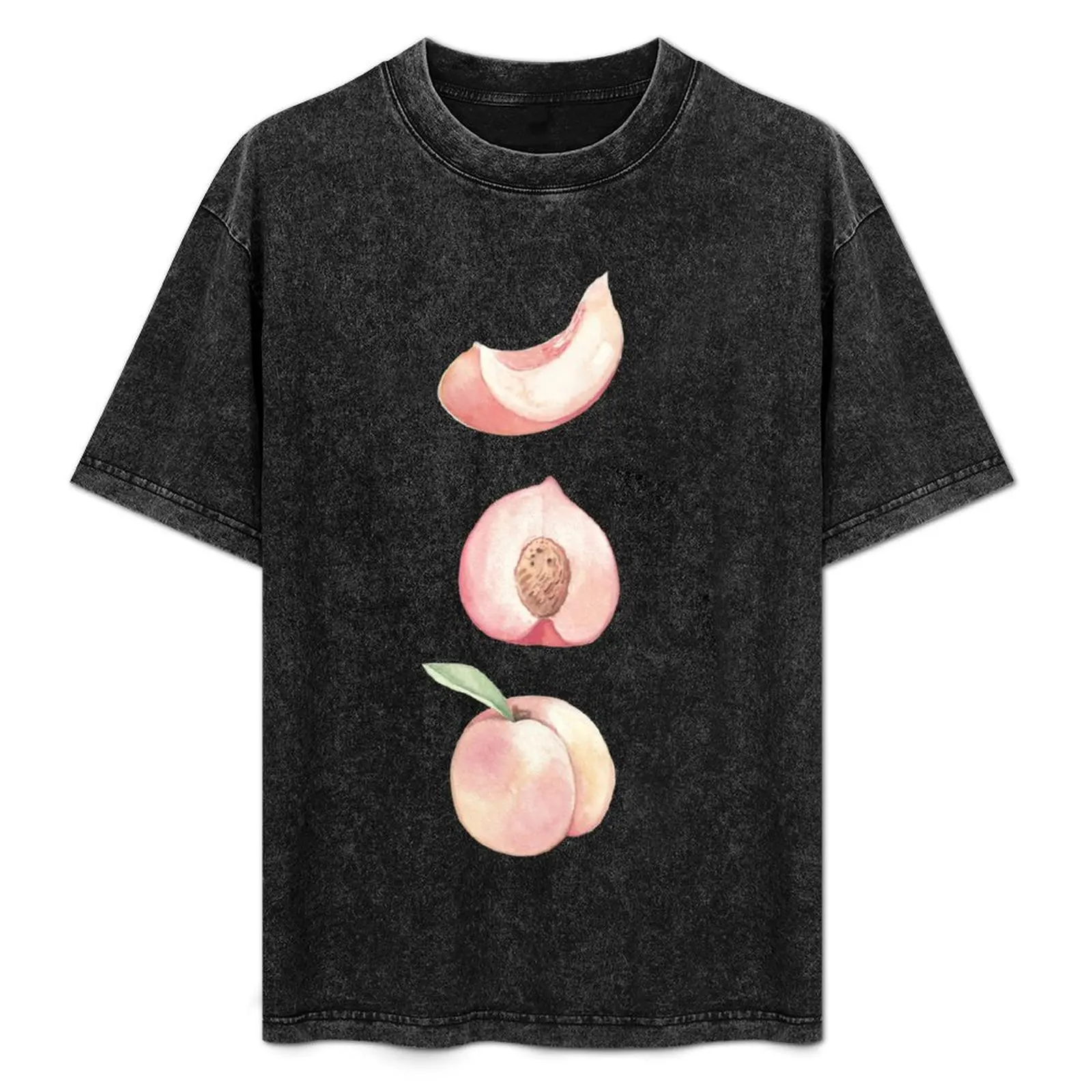 

Sweet as a peach T-Shirt Simple Solid Color Crew Neck Tee