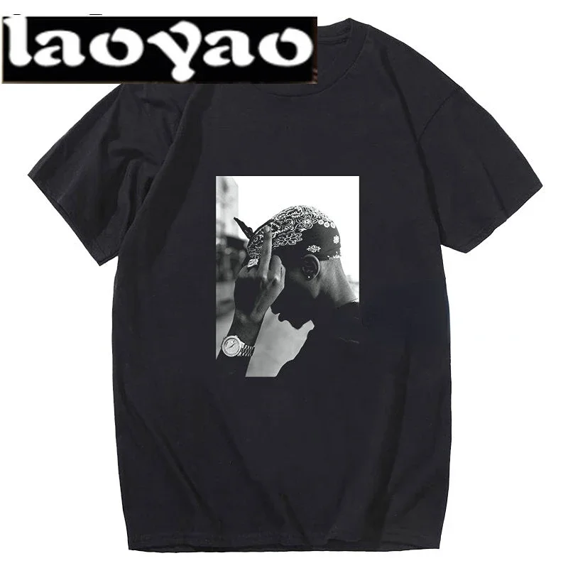 Tupac 2Pac Top Hakur Hip Hop Shirt Makaveli Rapper Snoop Dogg Biggie Smalls Eminem J Cole Jay-z Savage Hip Hop Rap Music T-Shirt