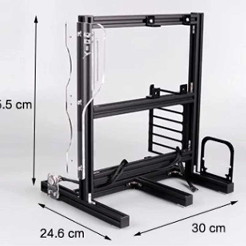 YAO PC-JMK5 DIY Computer Chassis Bracket Portable Vertical Game Chassis Frame Open Water-Cooled Aluminum Case Rack For ITX M-ATX