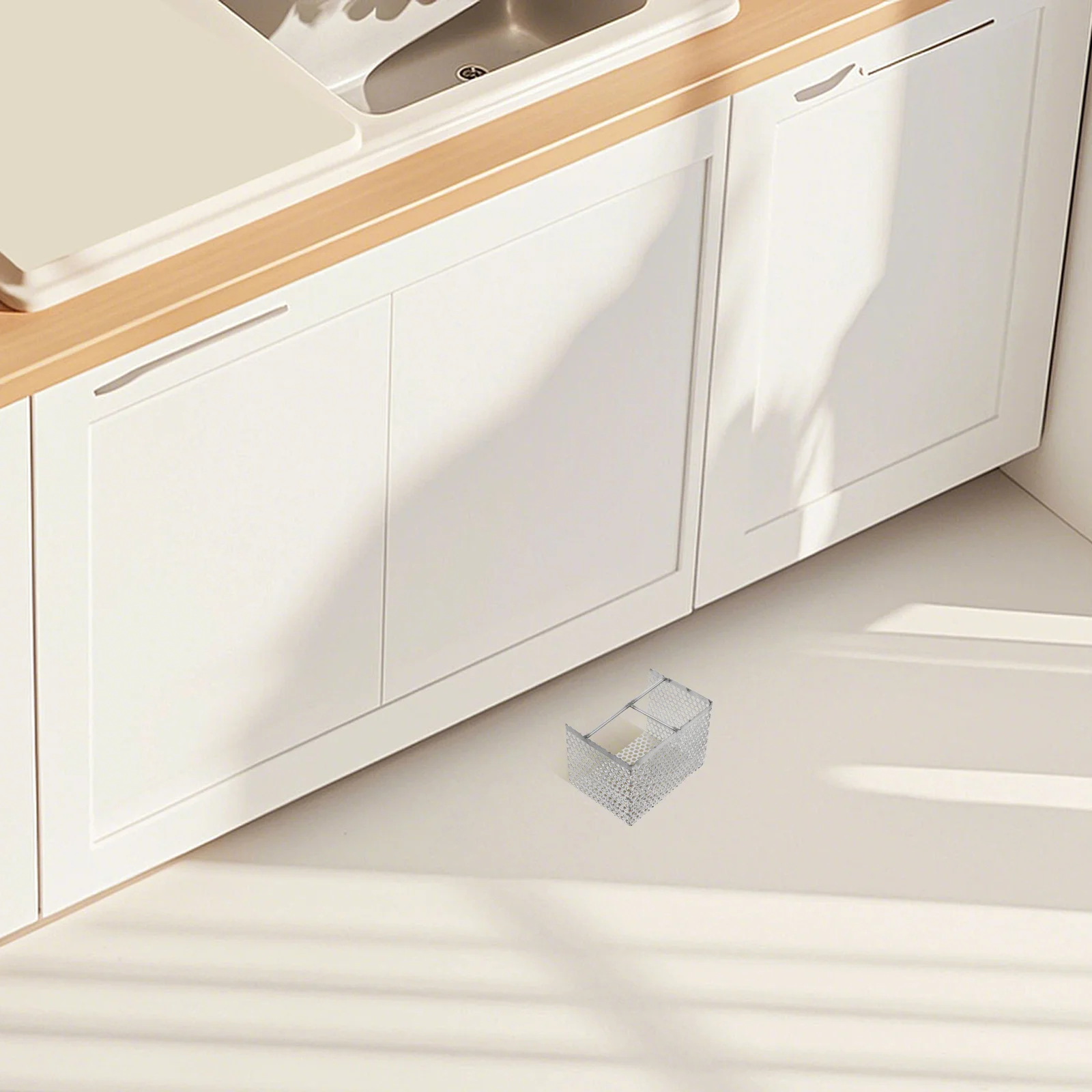 

Heavy Duty Gutter Filtering Basket Stainless Steel Drain Filter Basket Universal Commercial Kitchen Gutter Strainer Easy