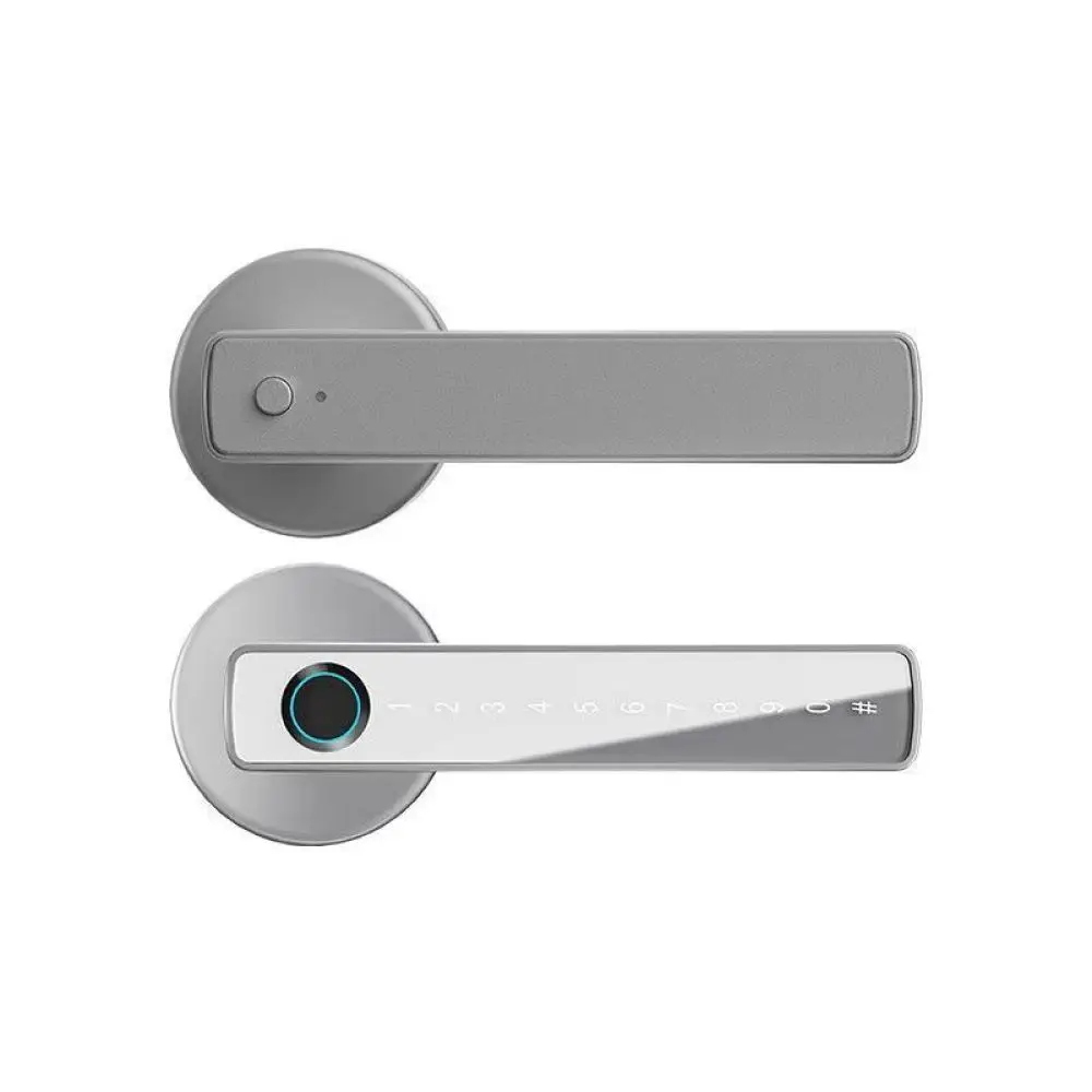 Bluetooth Fingerprint Knob Smart Lock For Wooden Door Tuya App Control Keyless Password Electronic Security Entry Handle