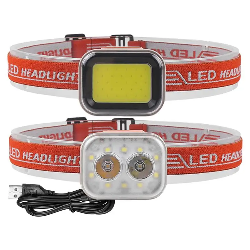 

Headlamp Flashlight LED Rechargeable Night Fishing Flashlight Headlamp USB Rechargeable Outdoor Lighting Tool For Fishing