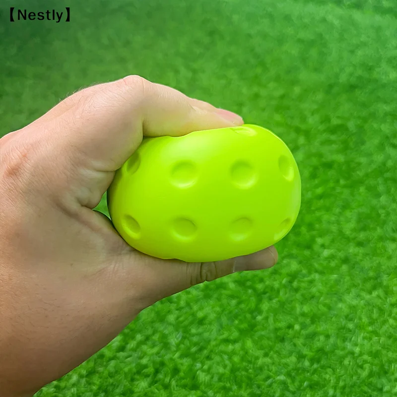 1/3pcs Durable Indoor Pickleball Balls 74mm Training Paddle Ball PU Foam Pickleball Soft Silent For Competition Practice〔Nest〕 view 5