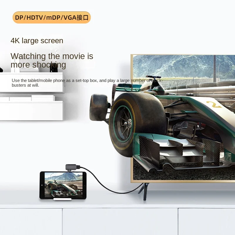 محول شفط مغناطيسي من النوع C إلى HDTVI ، إسقاط الصوت والفيديو ، محول عالي الدقة ، وظيفة كاملة ، VGA ، DP ، RJ45