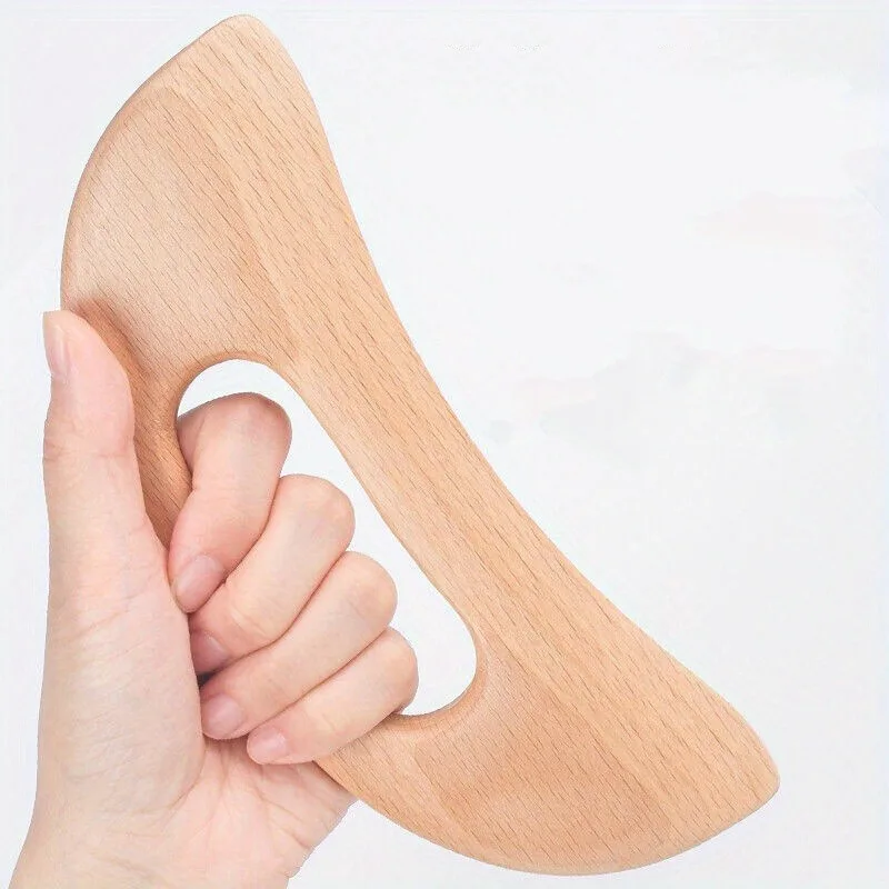 Lymphatic Drainage Massager, Wooden Gua Sha Tool for Body, Manual Massage Scraper for Anti Cellulite and Relieve Muscle Fatigue