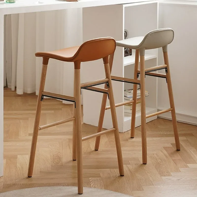 

Luxury Bar Chair Kitchen Wood Office Library Reception Desk Torque Dining Aesthetic Chair Owl Bar Stools Stainless Furniture
