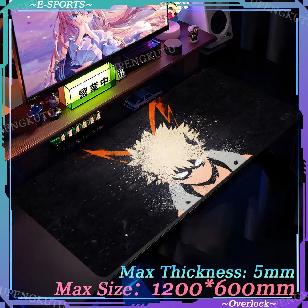 1200X600X5MM Mouse Computer cabinet Pad Rubber anti-skid pad Locked edge pads Game mouse pads M_my_Hero_Academia