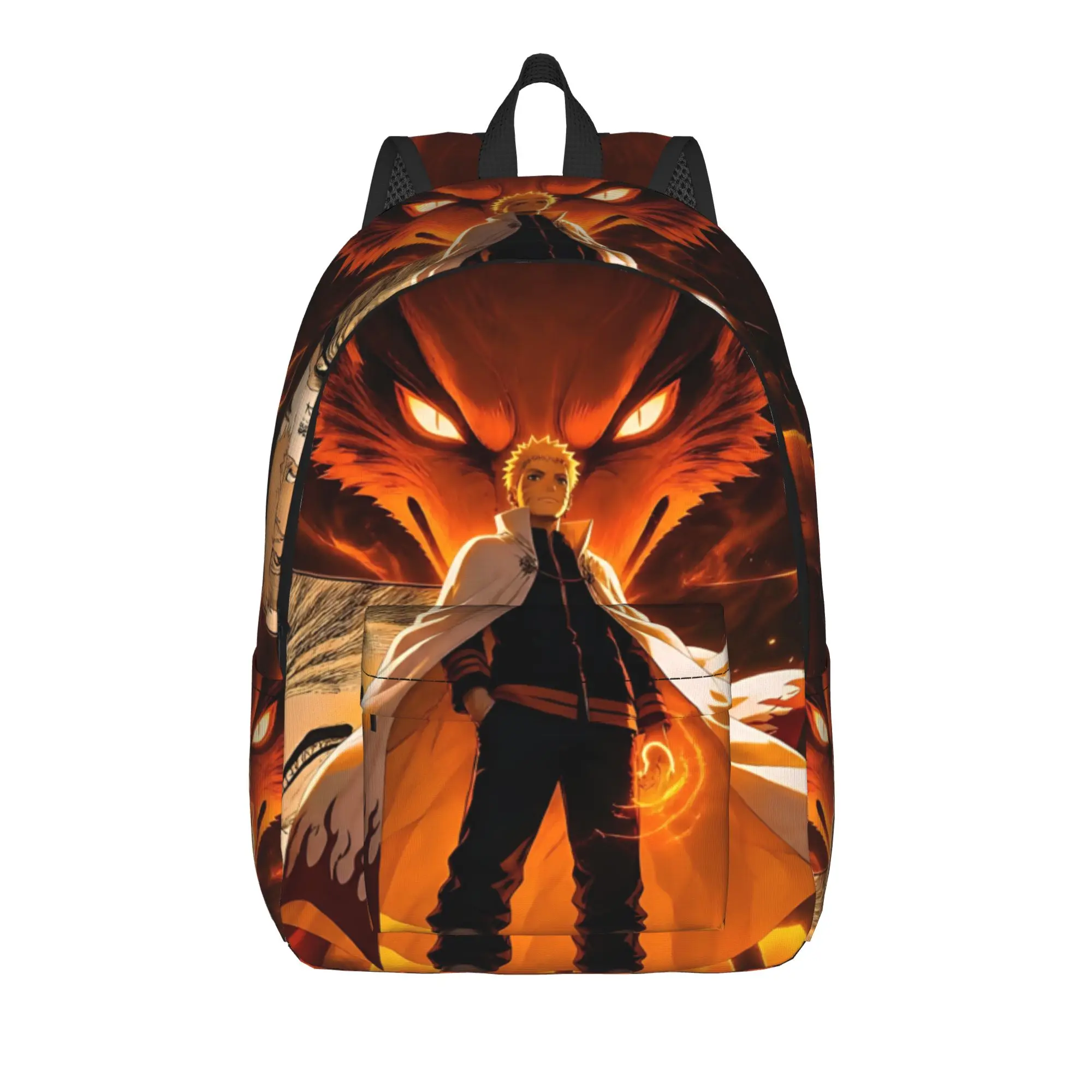 Fashion Naruto Anime Theme Backpack  Mochilas Adjustable Strap School Zipper Closure Rucksack