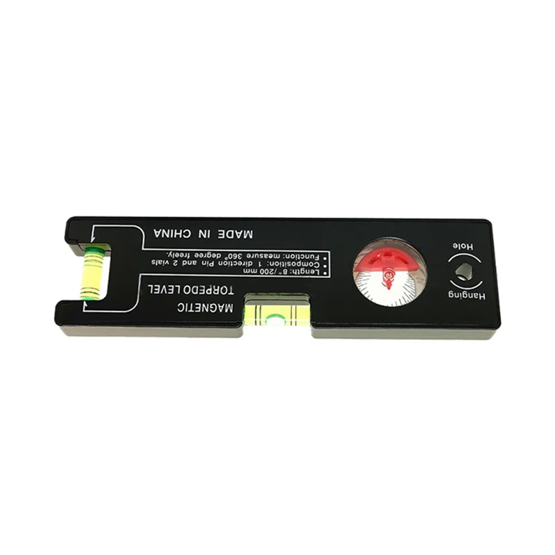 

A36T-High Precision 200Mm Magnetic Level Ruler ABS Millimeter Scale Angle Gauge Level Building Measuring Leveler Tools