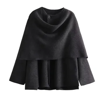 MUJER Plush Winter Coats for Women Asymmetric Scarf Demi-season Jacket for Women Parkas Long Sleeve Padded Coat Woman Jacket 3