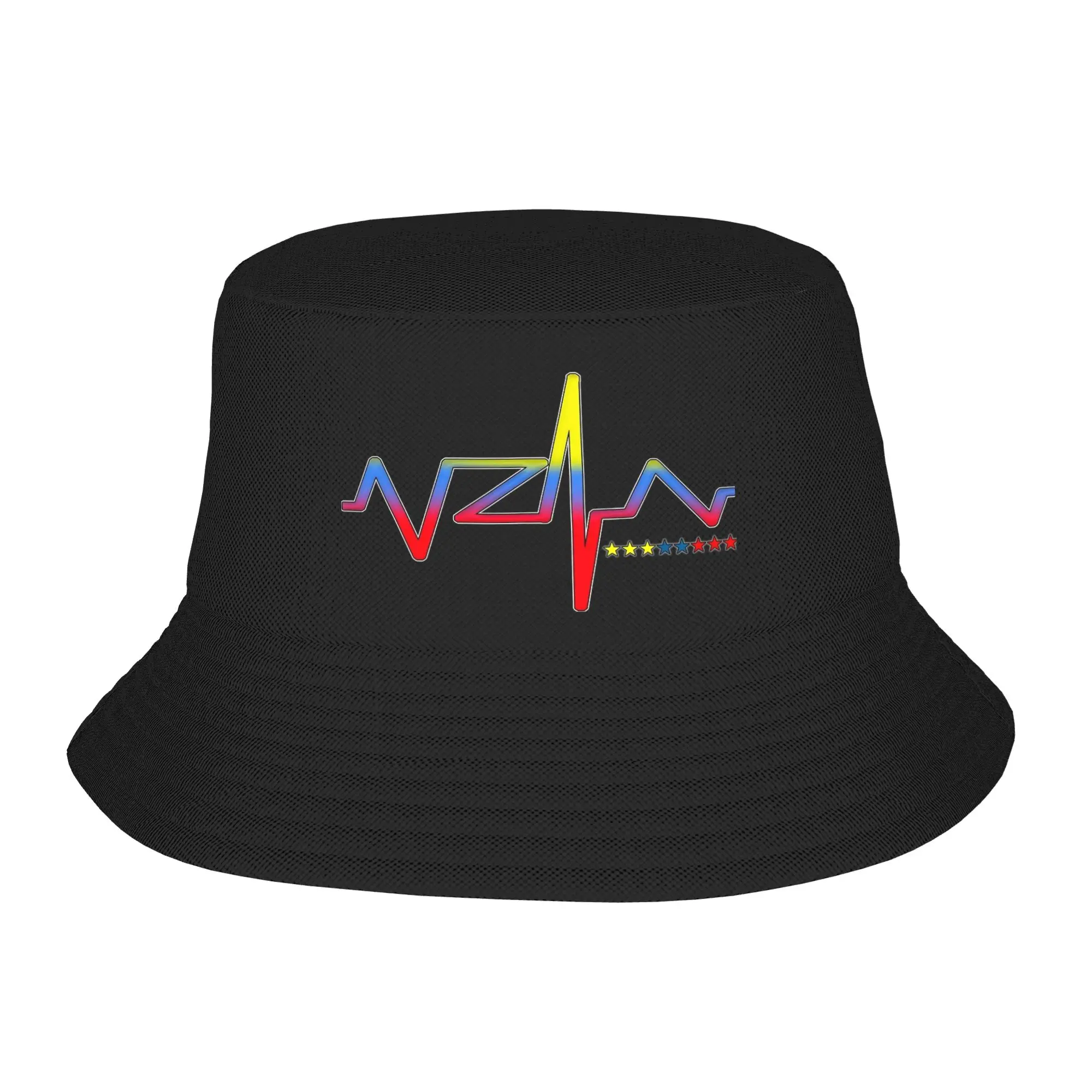 VZLA Heart Bucket Hats Gifts For Fan Harajuku  Vocation Caps For Travel UV Protection