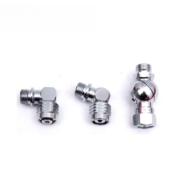Diving Back Flight Jacket Side Hanging with Secondary Head Adapter 90 Degrees 110 Degrees 360 Degrees Copper Connector 9/16-18