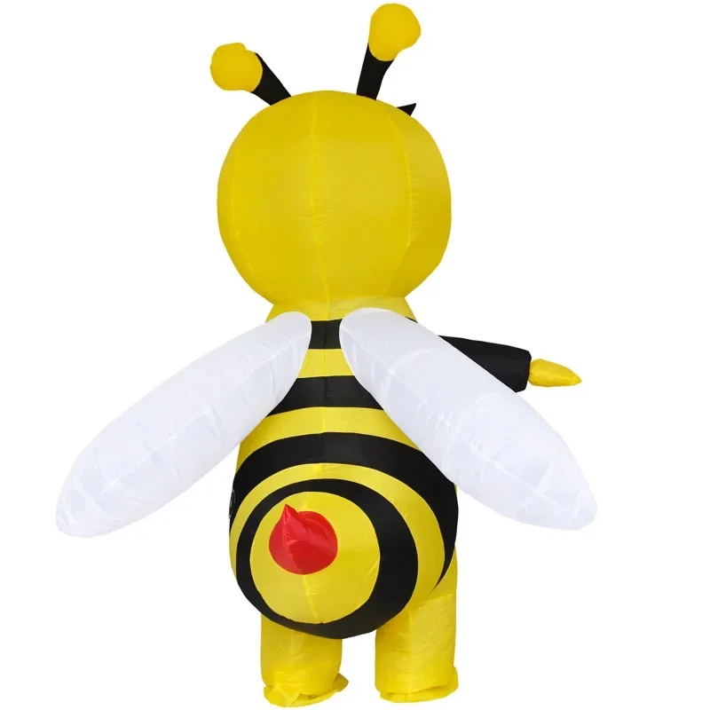 Adult Halloween Christmas Bumble Bee Cosplay Inflatable Suit Insect Air Blow Dress Up Clothes Full Body Carnival Mascot Costume