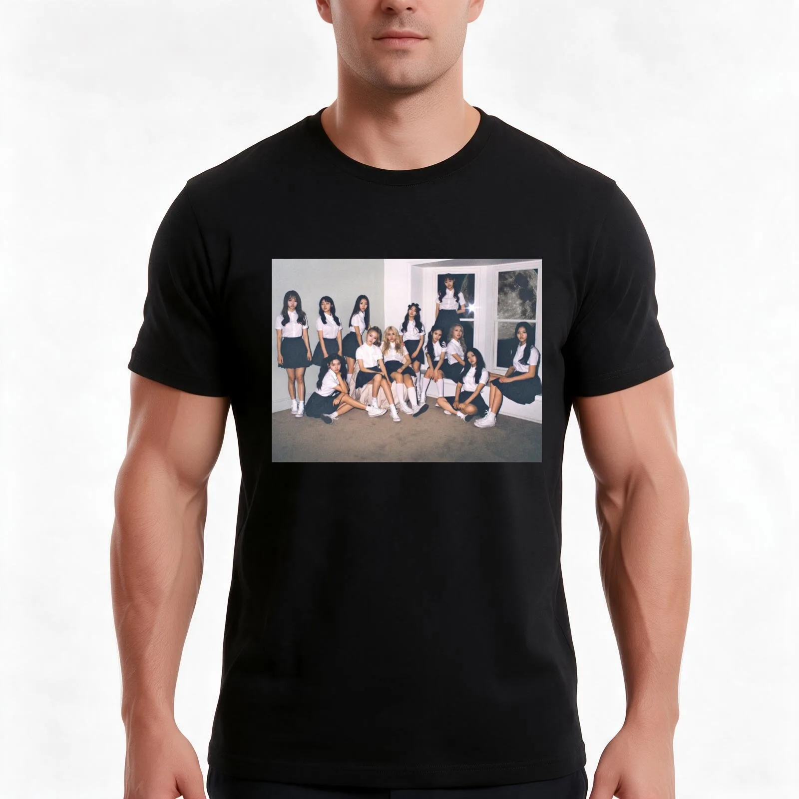 Loona T-Shirt, Summer Casual Cotton Tee, Oversized Streetwear Tops, Vintage Graphic Print, Loose Fit Short Sleeve, 100% Cotton